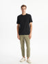 LC Waikiki Crew Neck Short Sleeve Men's Textured T-Shirt